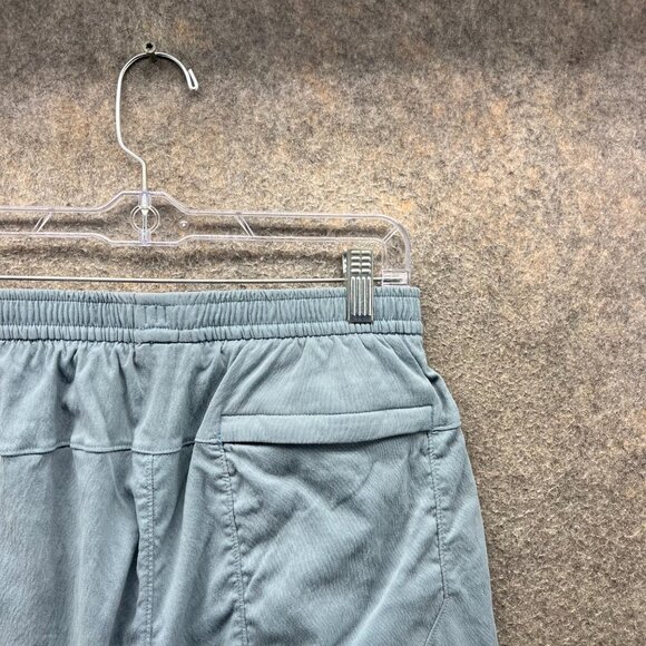 Lululemon Shorts Women 10 Blue Tencel High Rise Drawstring Relaxed Fit License - Picture 8 of 10